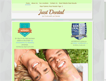 Tablet Screenshot of justdentals.com